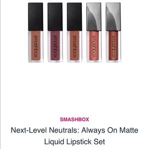 Smashbox Next-level neutrals liquid lipstick set